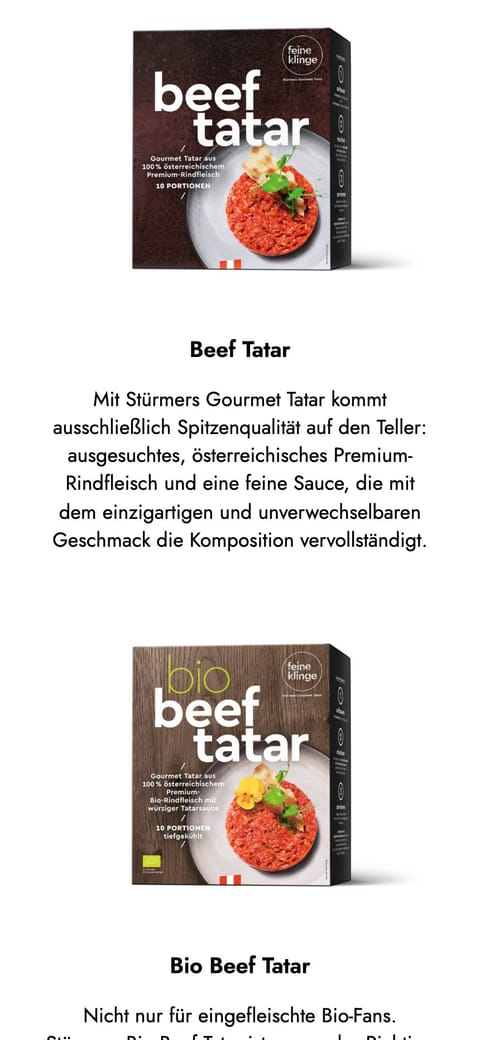 Stürmers Gourmet Tatar