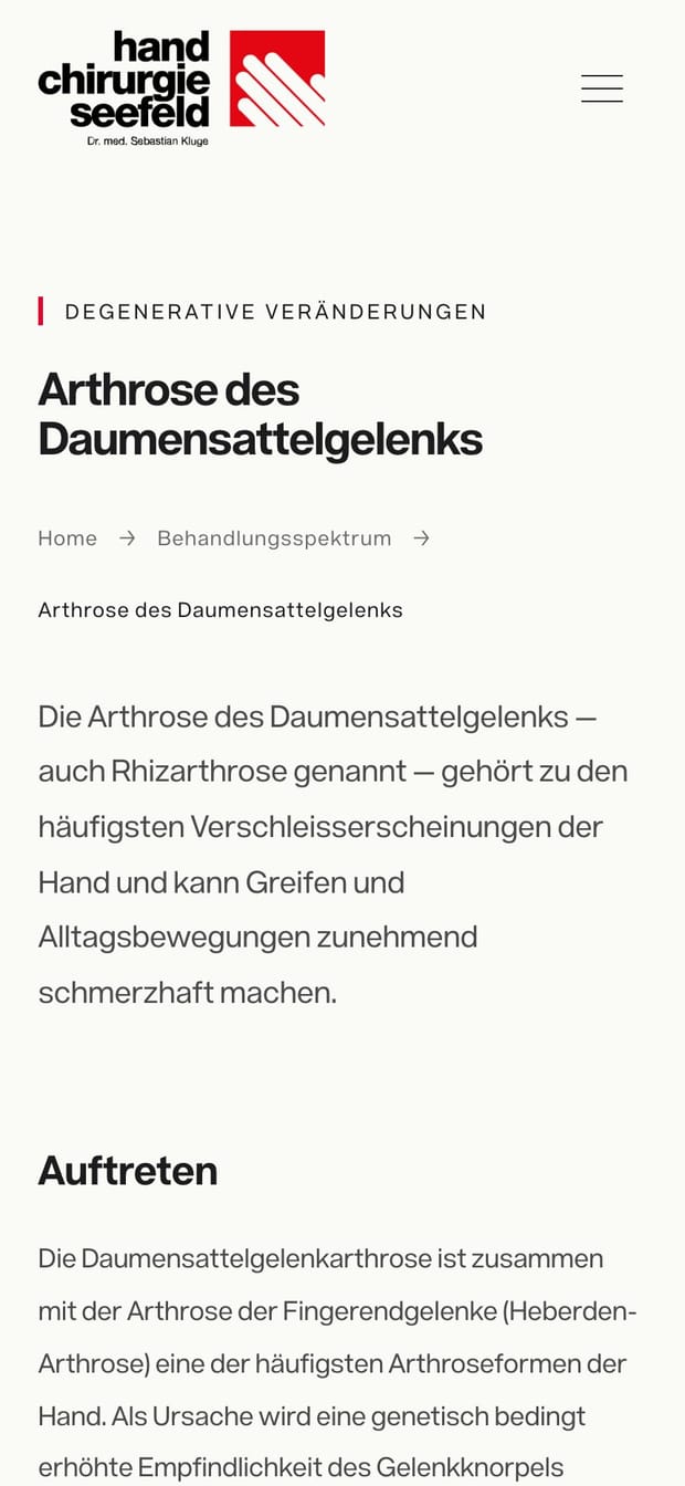 Handchirurgie Seefeld