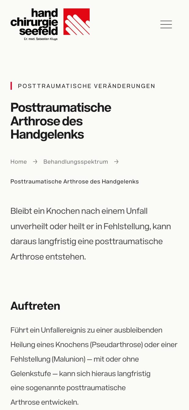 Handchirurgie Seefeld