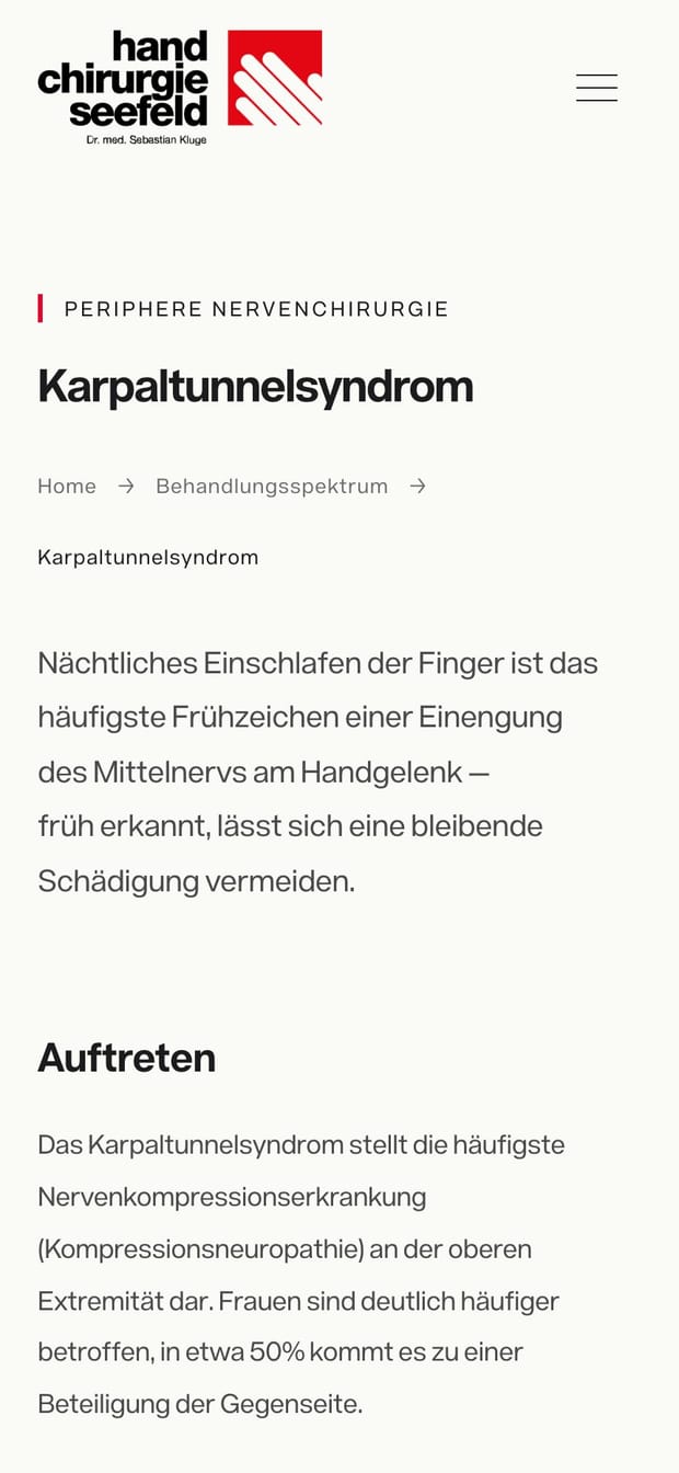 Handchirurgie Seefeld