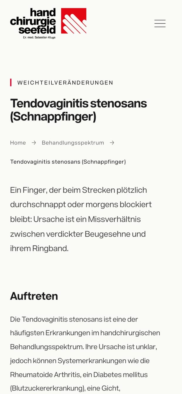 Handchirurgie Seefeld