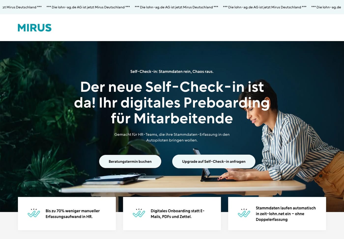 Mirus Landingpages