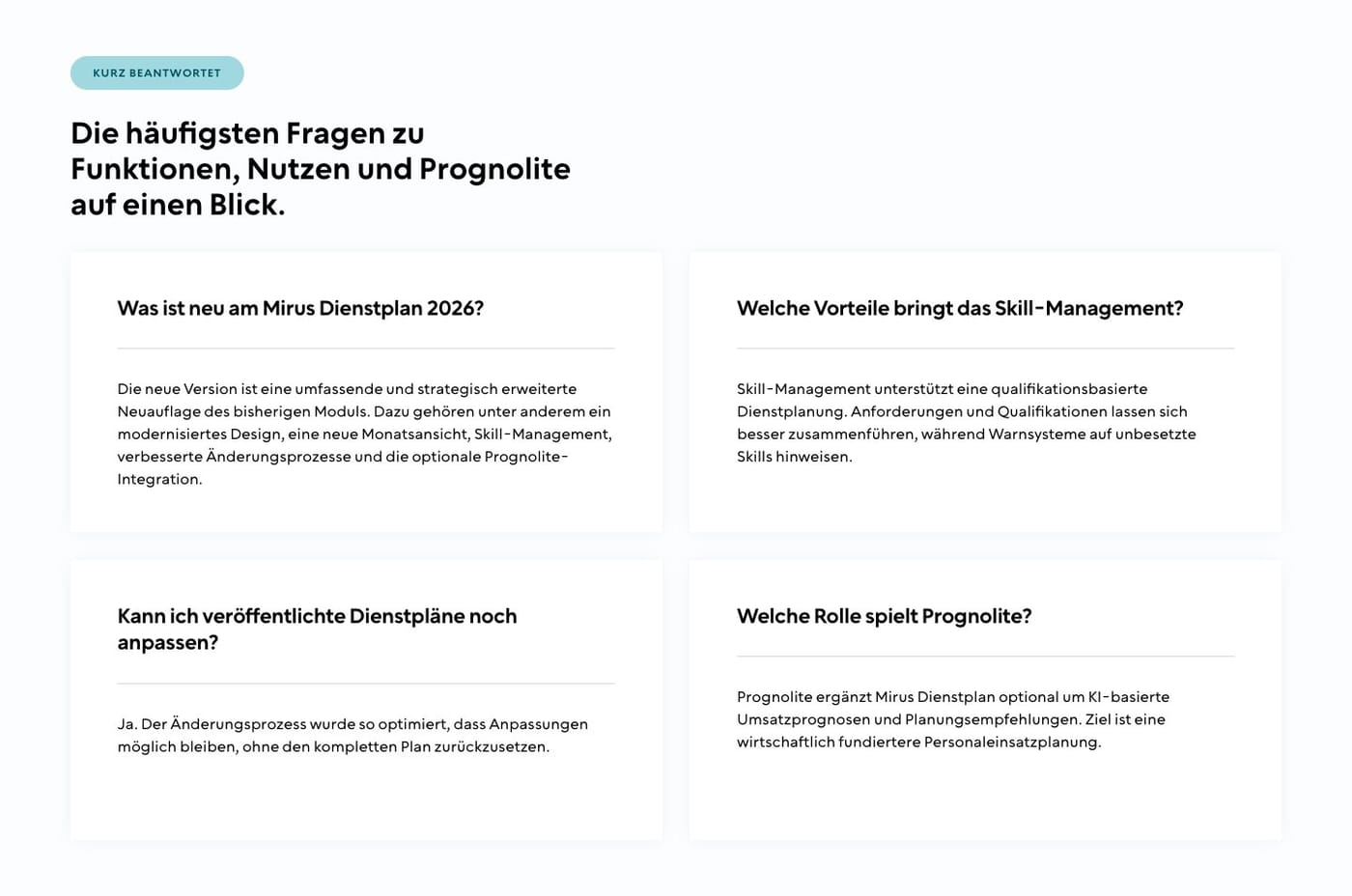 Mirus Landingpages