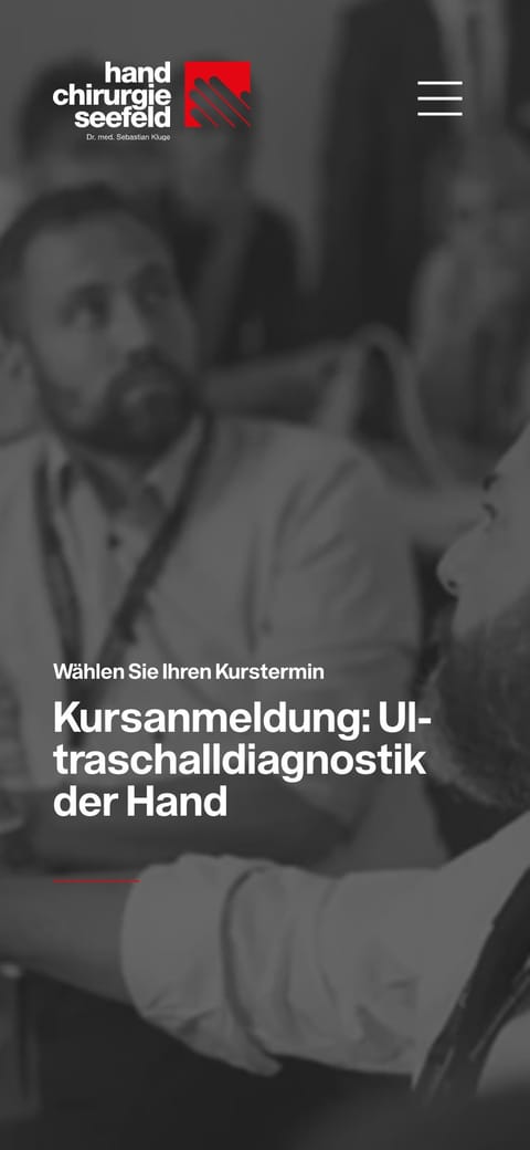 Ultraschalldiagnostik Hand