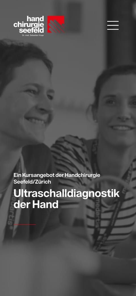Ultraschalldiagnostik Hand